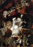 Adolph von Menzel The Studio Wall oil on canvas